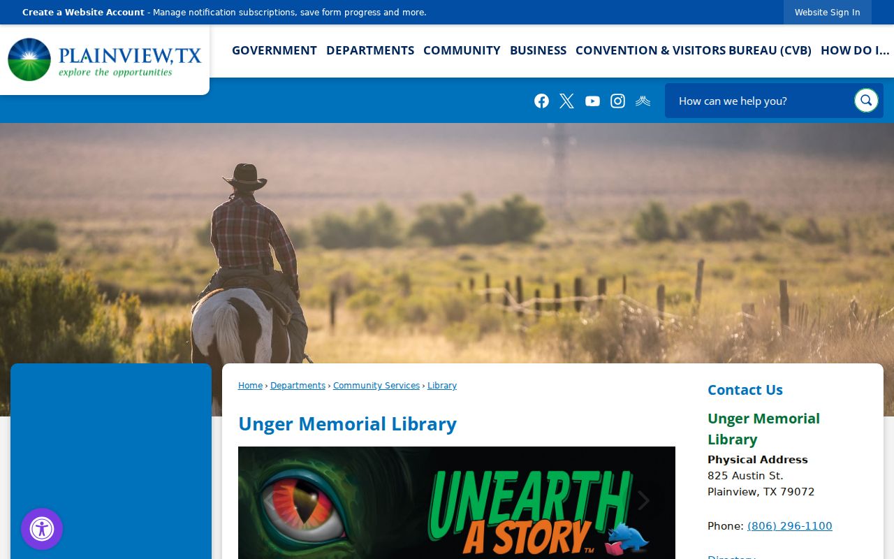 Plainview city directory research source at Unger Memorial Library