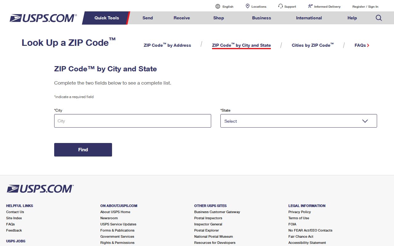 Plainview ZIP code directory source, USPS postal lookup interface